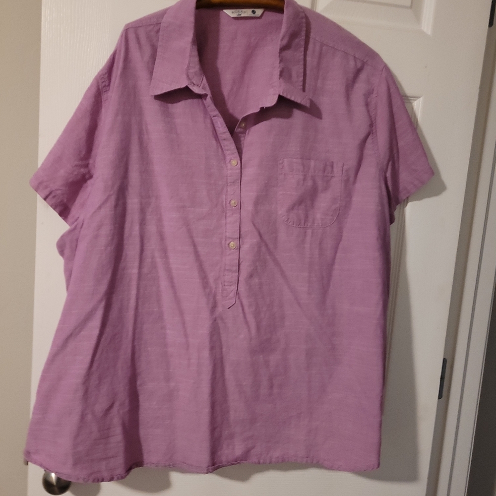 Riders by Lee 4x  lavender cotton shirt